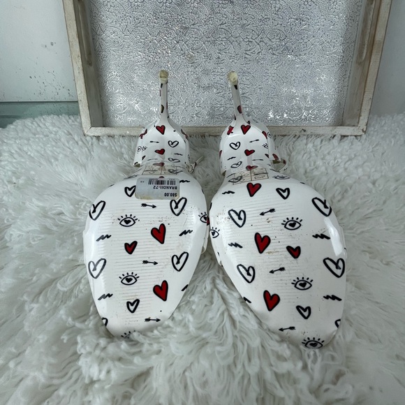 Aldo Brandii Valentines Milk Kiss Limited Edition Stiletto Heels EUC Size 8.5 - Picture 8 of 9